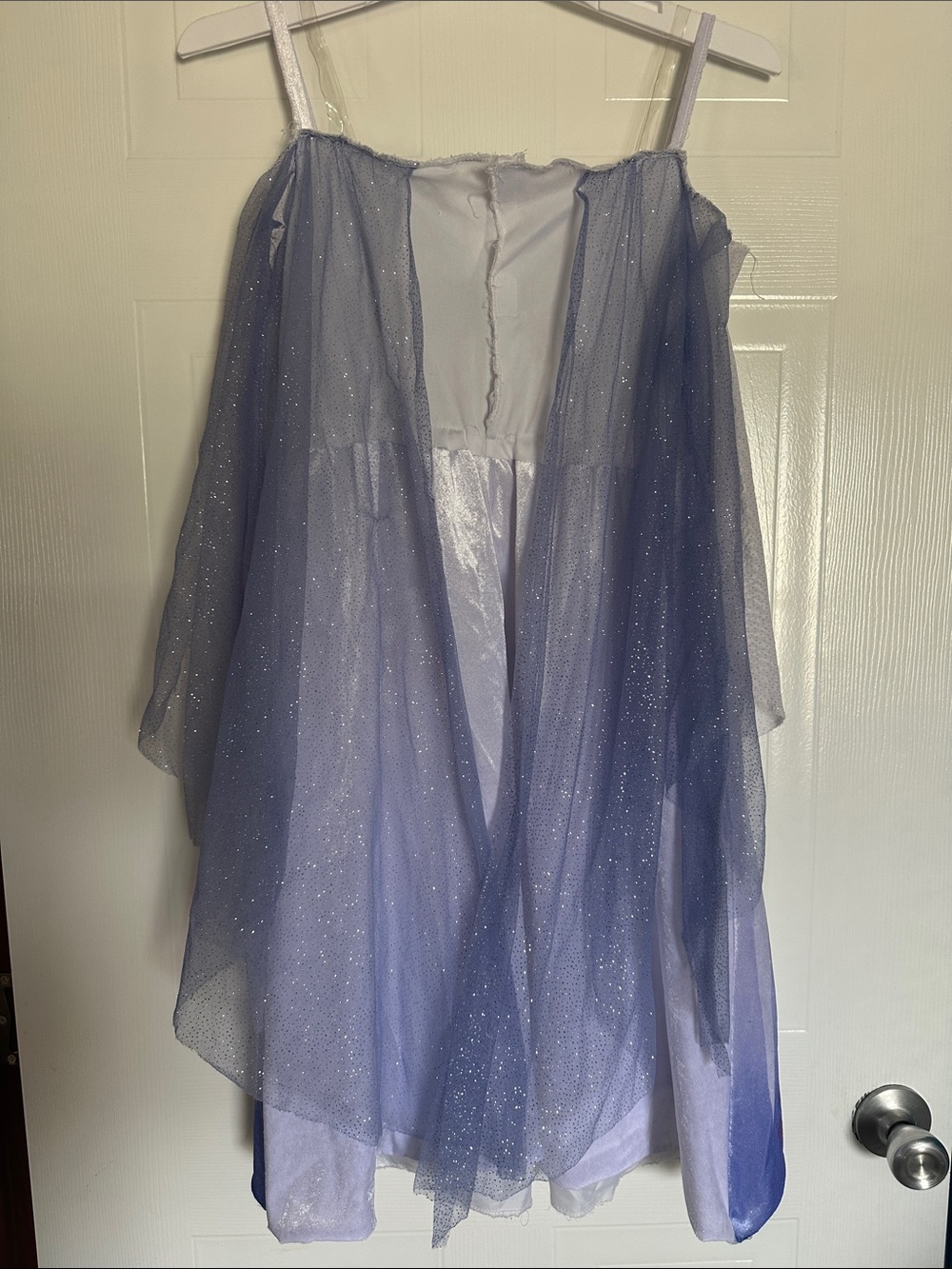 Disney Frozen Girls Lavender and Blue Sparkle Princess Dress size M (7/8) - Picture 4 of 13